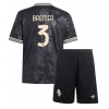 Camiseta Juventus Gleison Bremer #3 Tercera Equipación Replica 2025-26 para niños mangas cortas (+ Pantalones cortos)